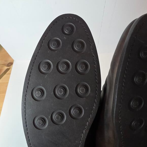 Thursday Everyday Sz14 M's Oxford Dark Brown Leather Lace HandmadeMexico Work - Picture 7 of 16